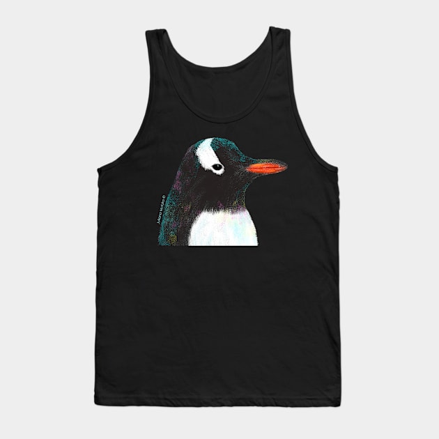 Gentoo Penguin Tank Top by julianamotzko